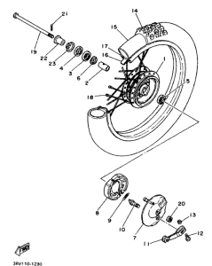 PW80 Переднее колесо