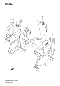 VZ800 Обтекатель задний