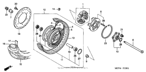 VTX1800S Rear wheel (vtx1800s)
