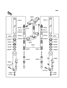 ZX900 Передняя вилка