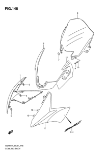 GSF650 (ABS) Cowling body