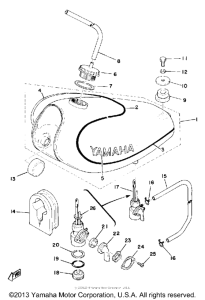 TY175C Топливный бак