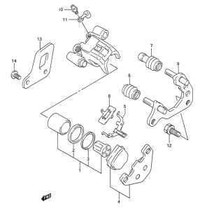 RM80 Задний суппортs