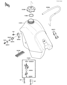 KX500 Tank fuel