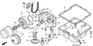 VFR750R Oil filter / oil pan /  oil pump