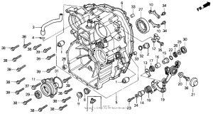 GL1500 Задний кожух картера