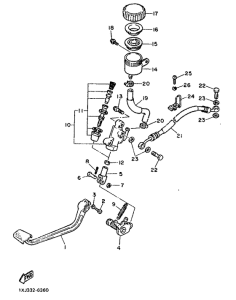 FJ1200 Задний торм цилиндр