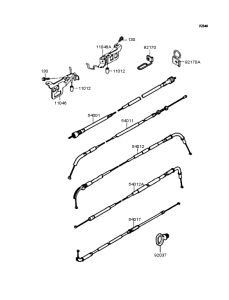 ZX400 Тросы управления