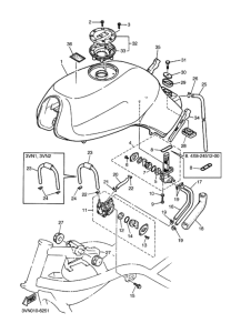 SRX400 Fuel tank assy