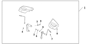 GL1800 (ABS) Passenger armrest