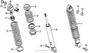GL1000 Задние амортизаторы