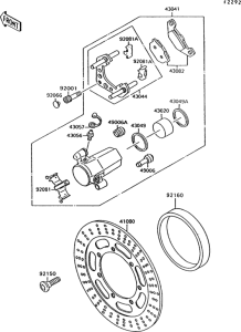 VN1500 Передний тормоз