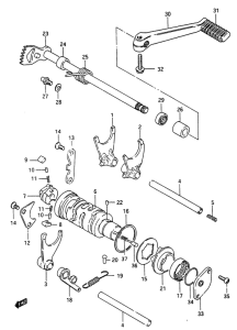 RG250 Переключение передач