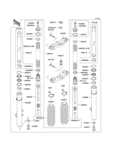  Front fork(kx80-r2 / r3)
