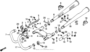 CB400 Глушитель
