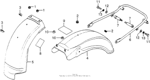 CB750 Задний бампер