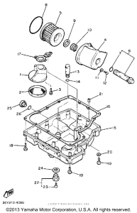 FJ1200AE Маслянный фильтр