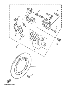 SR125 Front brake. caliper