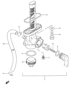 GN125 Топливный кран