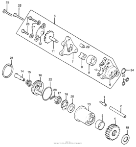 TL250 Oil filter + oil pump