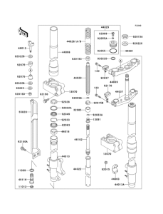KX500 Front fork(1 / 2)(kx500-e1)