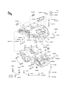 EJ650 Картер двигателя