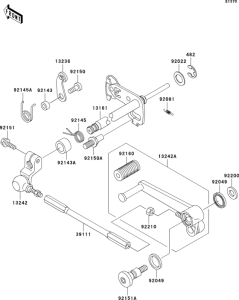 ZX1200 Механизм переключения передач