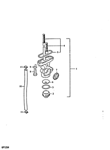 GP125 Топливный кран