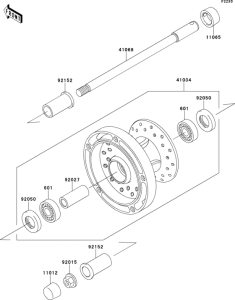  Переднее колесо