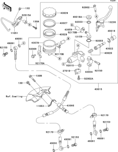 ZX600 Главный тормозной цилиндр