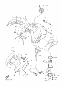 FZ8-S Топливный бак
