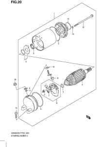 GS500 Стартерный мотор