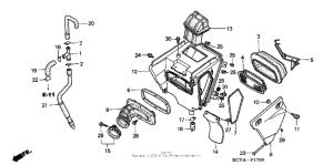 XR400R Air cleaner (a)