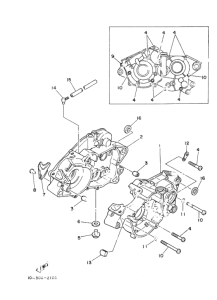 RZ125 Картер двигателя