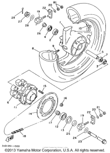 TDM850EC Переднее колесо
