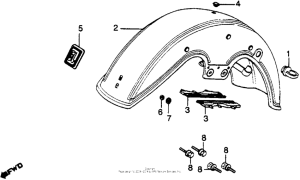 GL1100I Переднее крыло