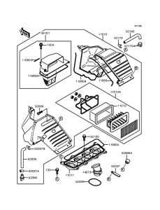 ZX400 Воздушный фильтр