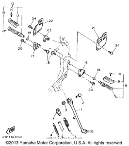 FZR400SAC Подножки