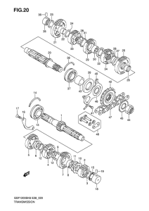 GSF1200S Трансмиссия