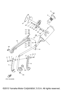 TTR50EY Выхлопная система
