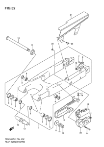 DR-Z400 Маятник задний
