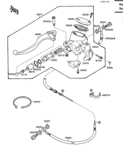 VN1500 Главный цилиндр сцепления