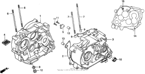 XR100 Картер двигателя