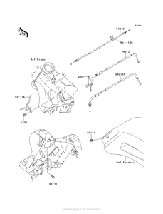 VN1700 Тросы управления