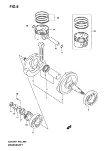 GZ125 Вал коленчатый