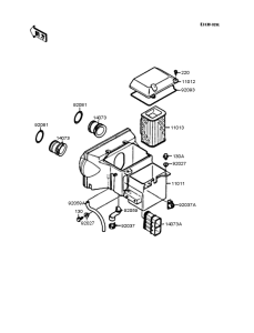 ZX400 Воздушный фильтр