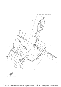 FJ09 Выхлопная система