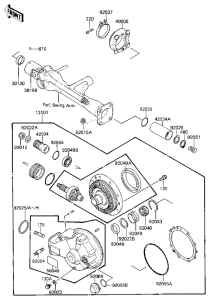 ZG1200 Drive shaft / final gears