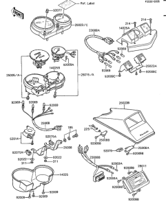 KZ1100 Спидометр