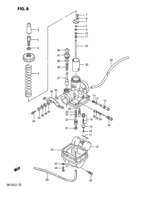 DR125 Carburetor assy